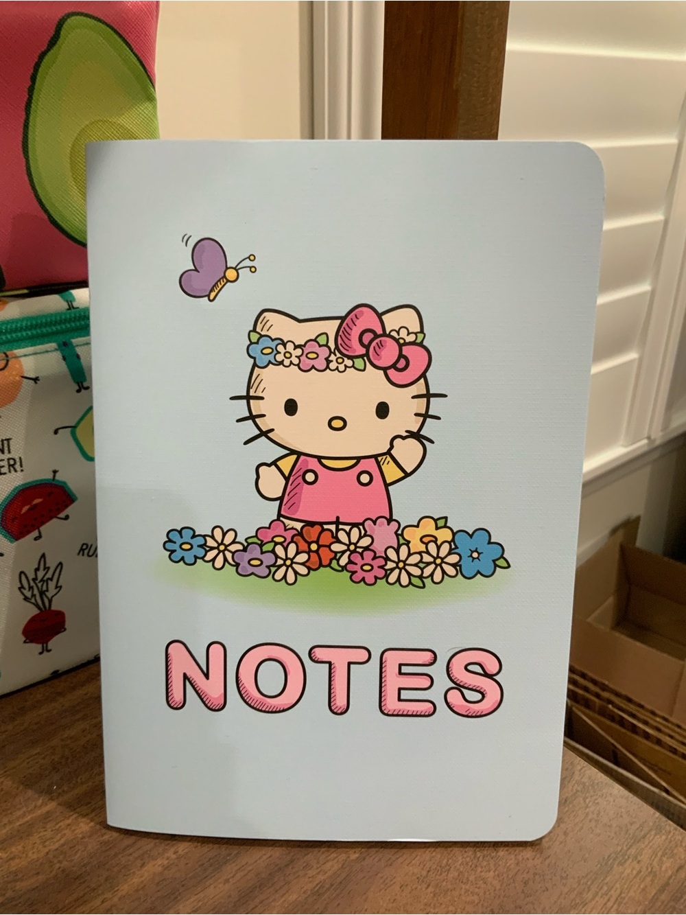 Hello Kitty Pink & Blue Floral Notes Journal